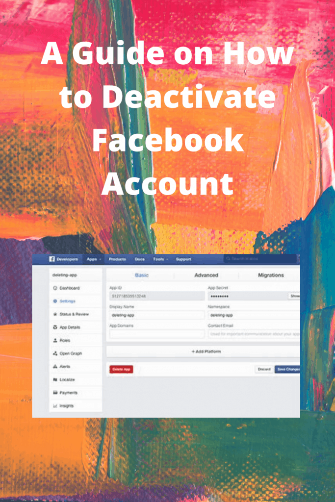 A Guide on How to Deactivate Facebook Account