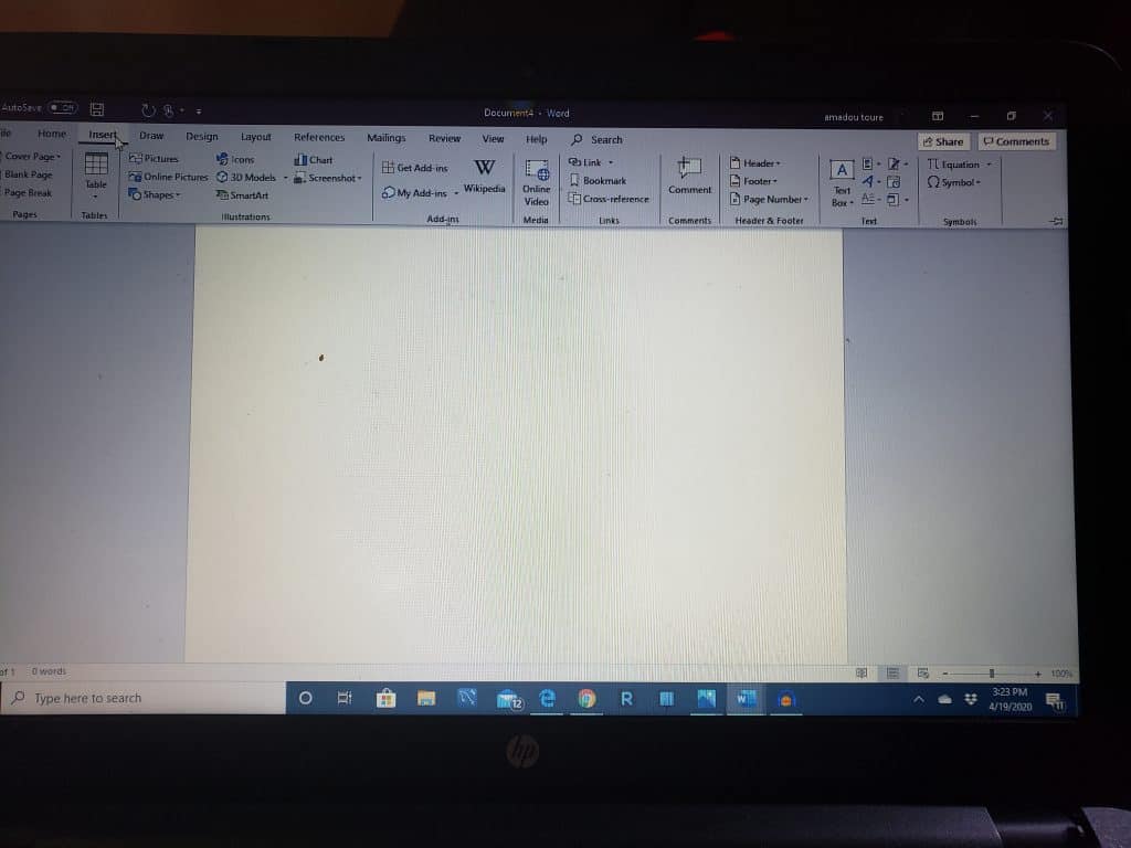 How to insert a line in a word Document - How To Do Topics