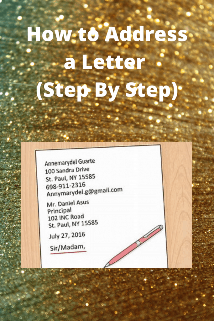 How to Address a Letter (Step By Step) Easy