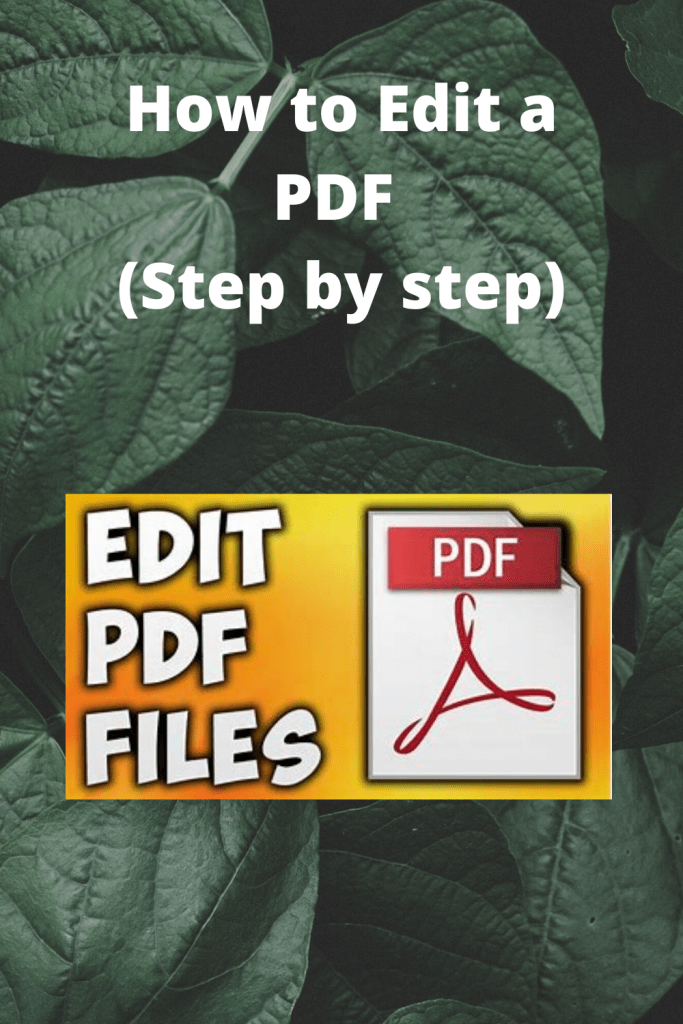 How to Edit a PDF (Step by step) easily