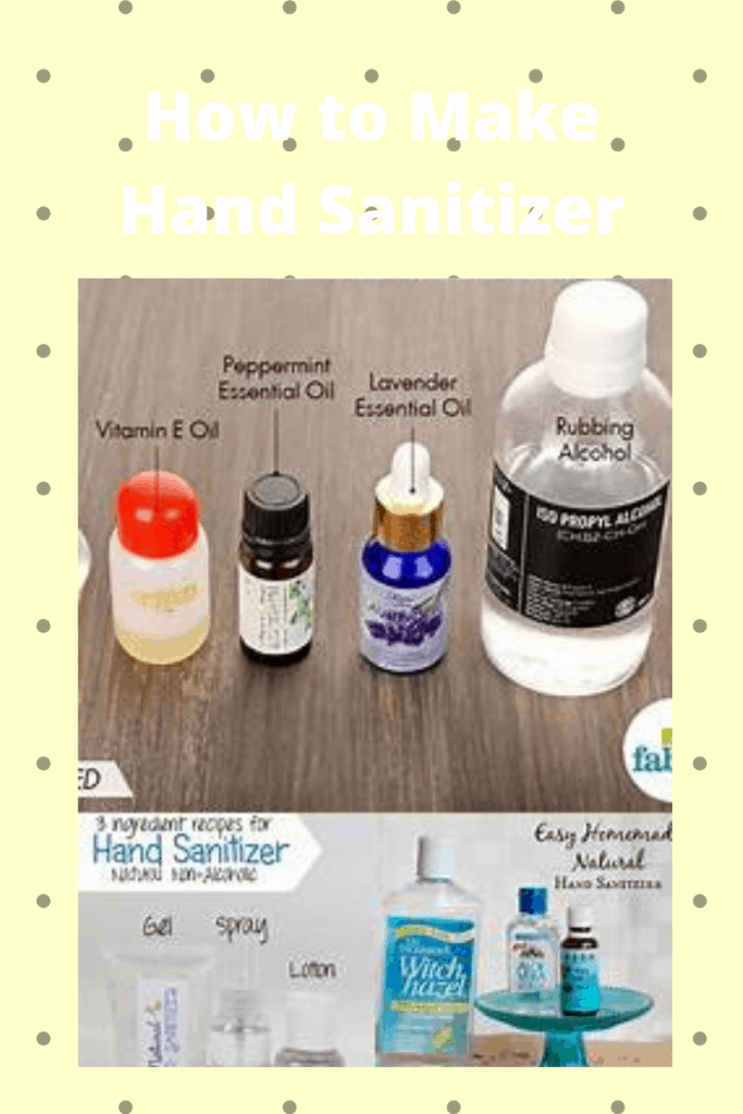 How to Make Hand Sanitizer