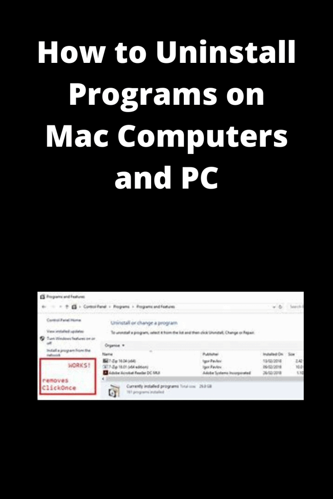 How to Uninstall Programs on Mac Computers and PC easily