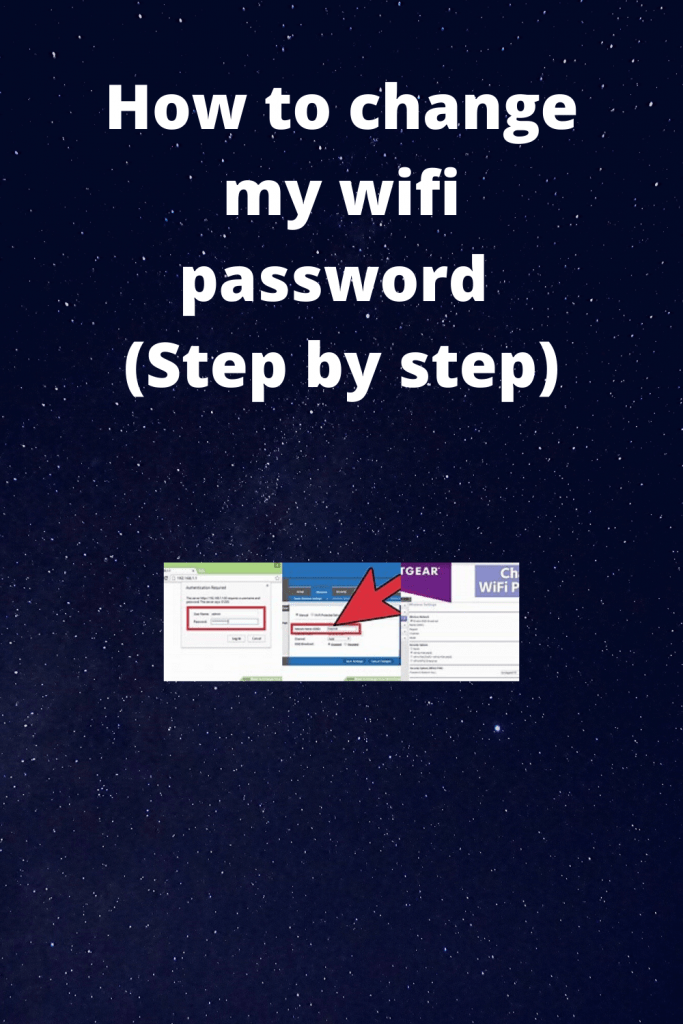 How to change my wifi password 