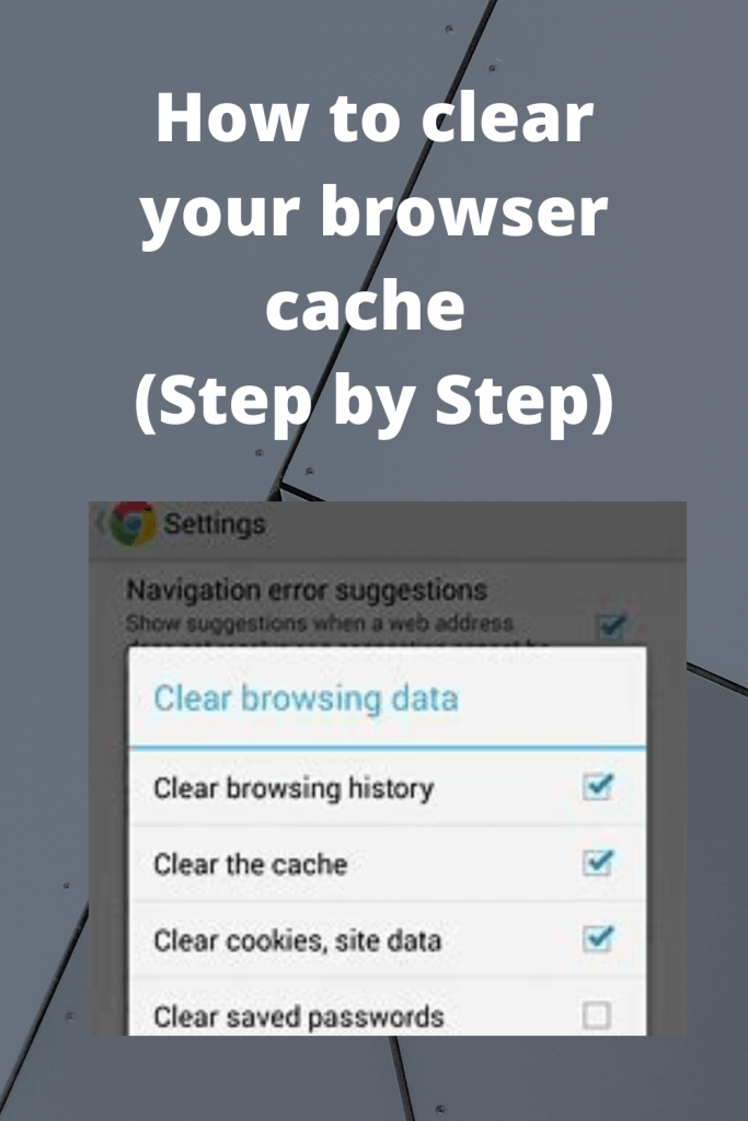 How to clear your browser cache
