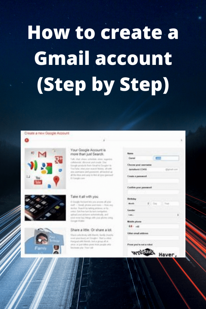 How to create a Gmail account (Step by Step)