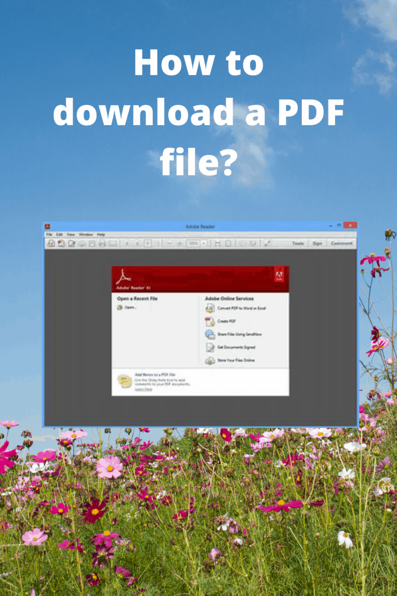 how to download a pdf from adobe acrobat reader