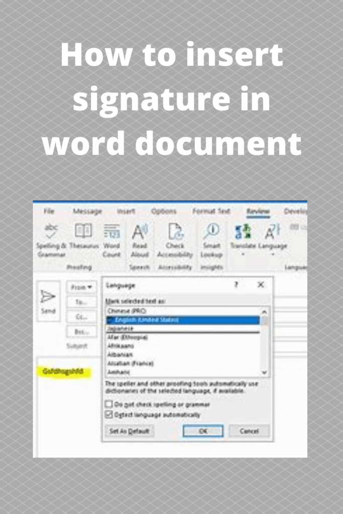 How to insert signature in word document tips