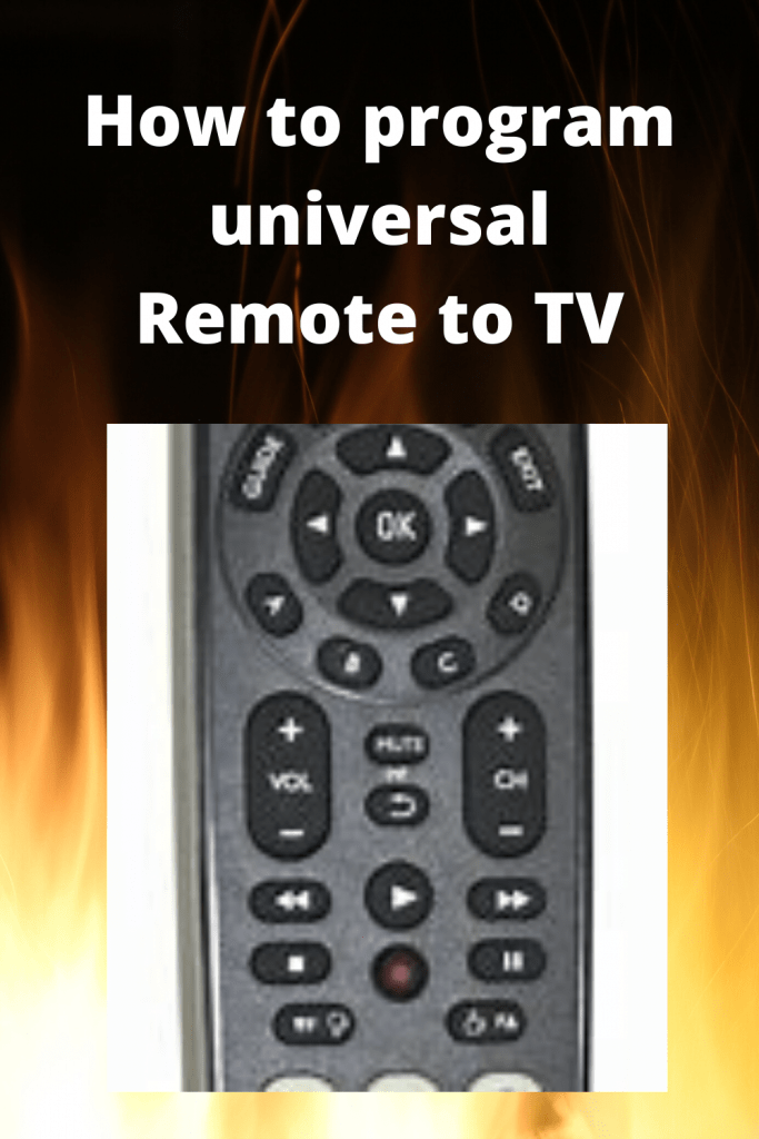 How to program universal Remote to TV