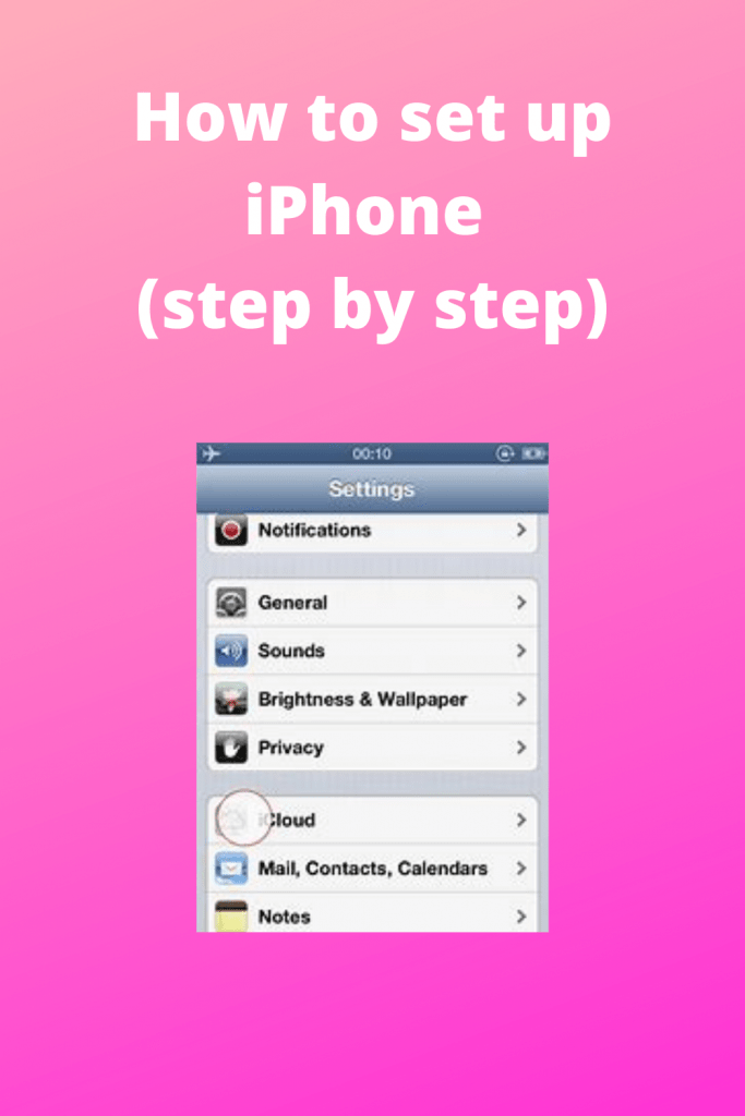 How to set up iPhone (step by step)