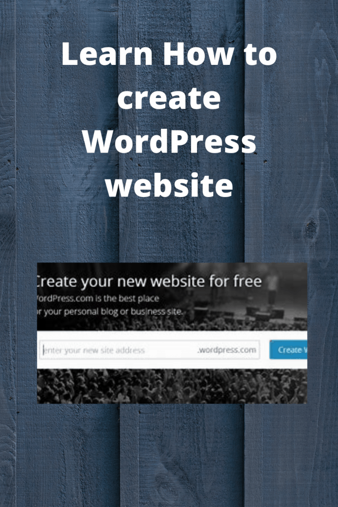 Learn How to create WordPress website