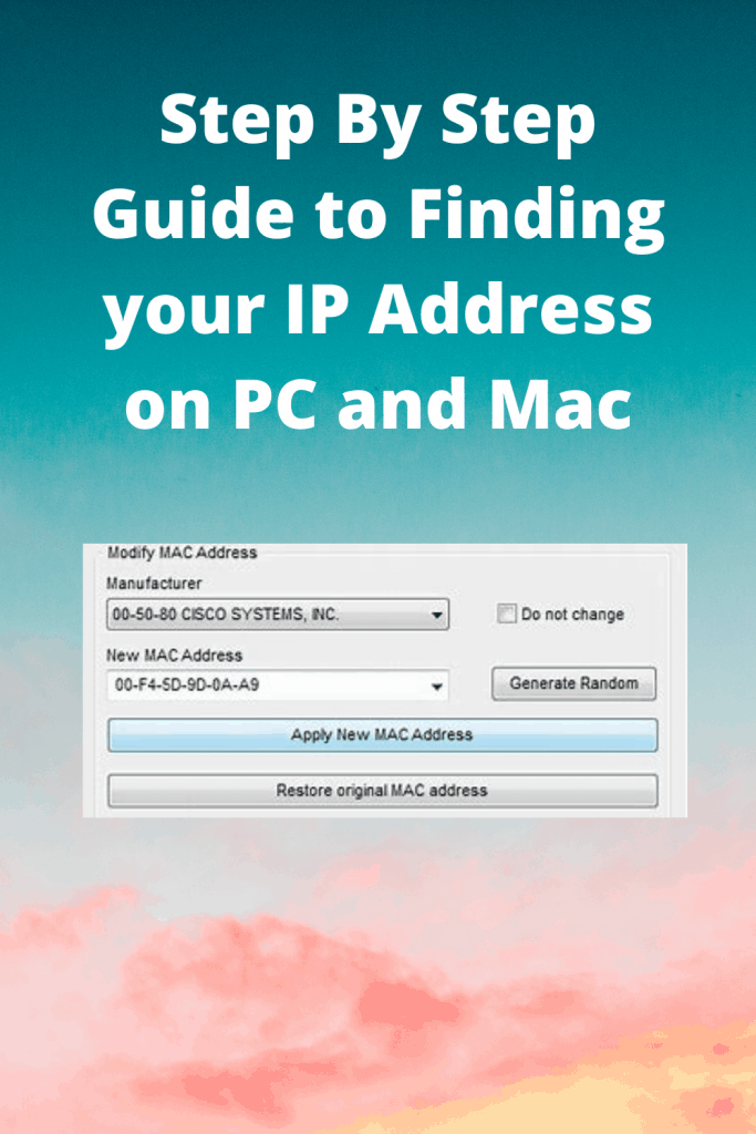  Finding your IP Address on PC and Mac