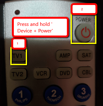 Universal remote Control Device + Power