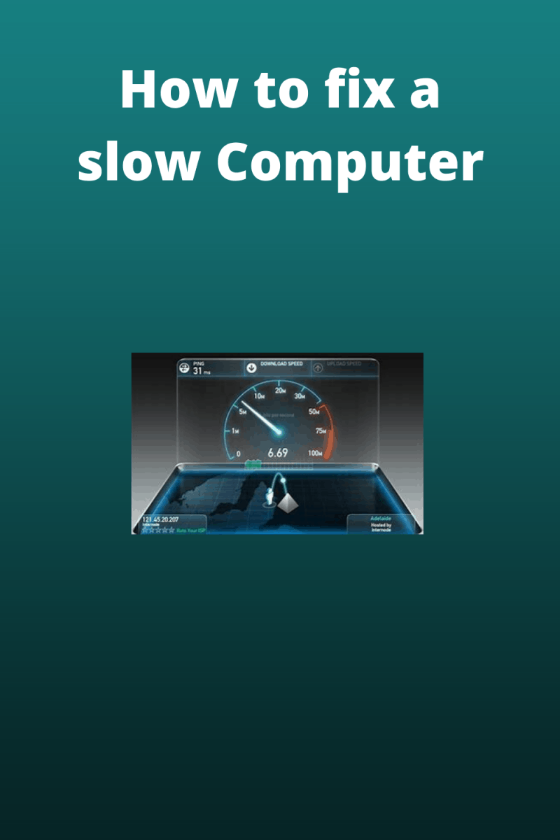 How to fix a slow Computer How To Do Topics