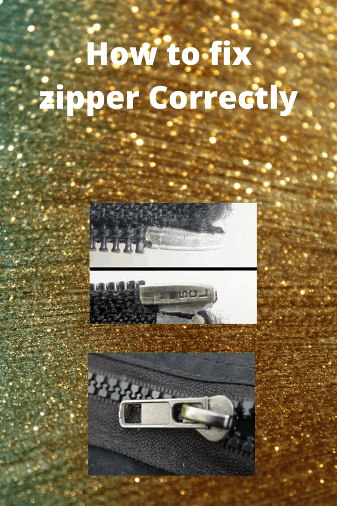 How to fix zipper Correctly