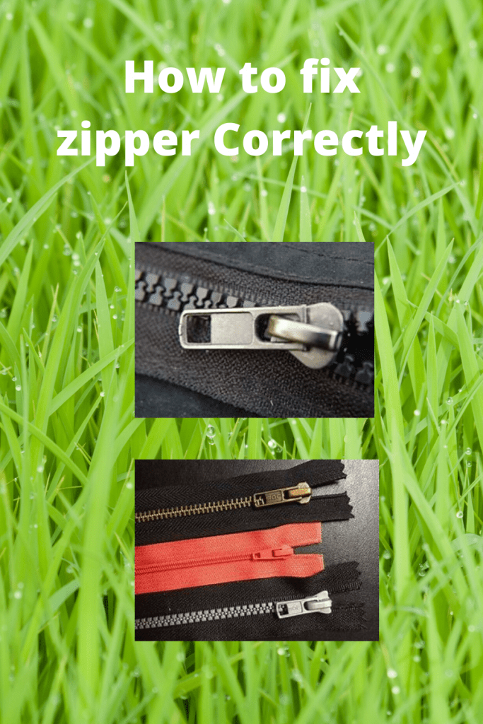 How to fix zipper Correctly Tips