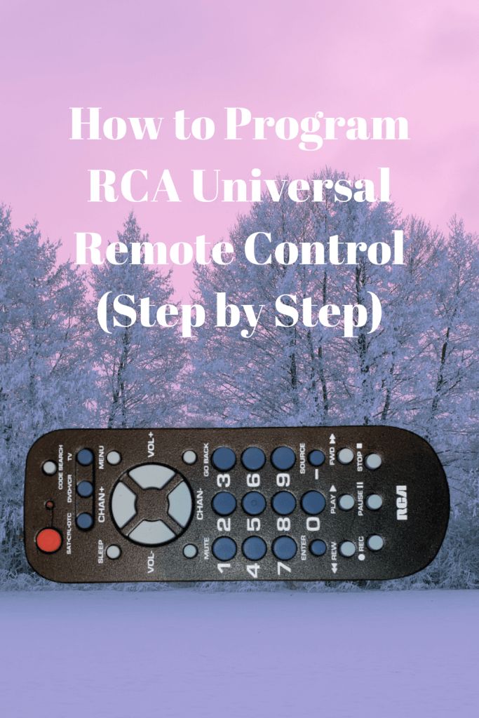 How to setup a universal remote rca