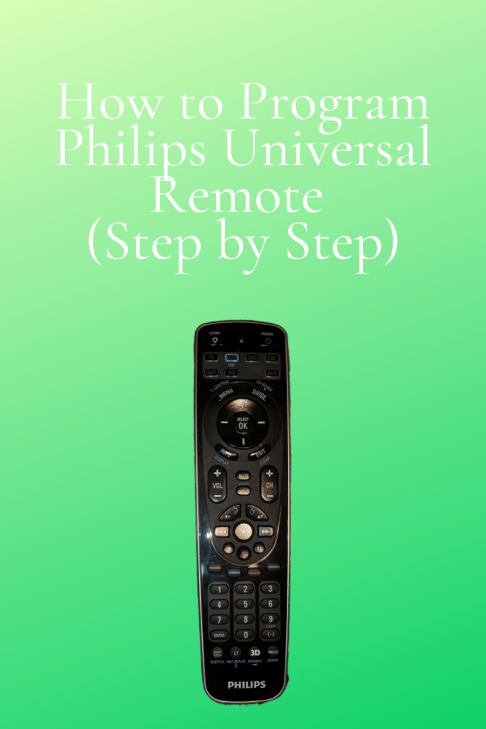 How to Program Philips Universal Remote (Step by Step) 4