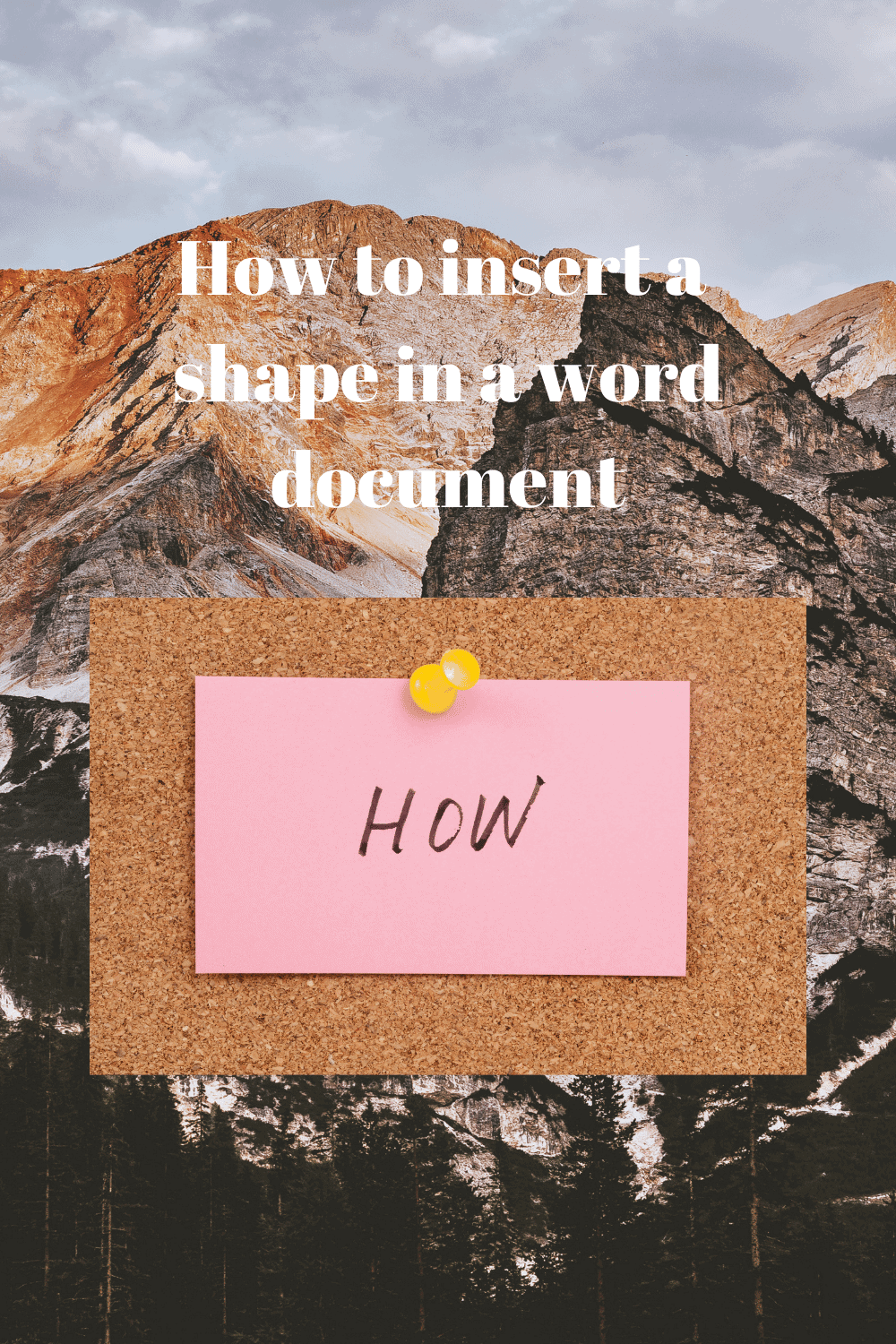 How To Insert Shapes In A Word Document