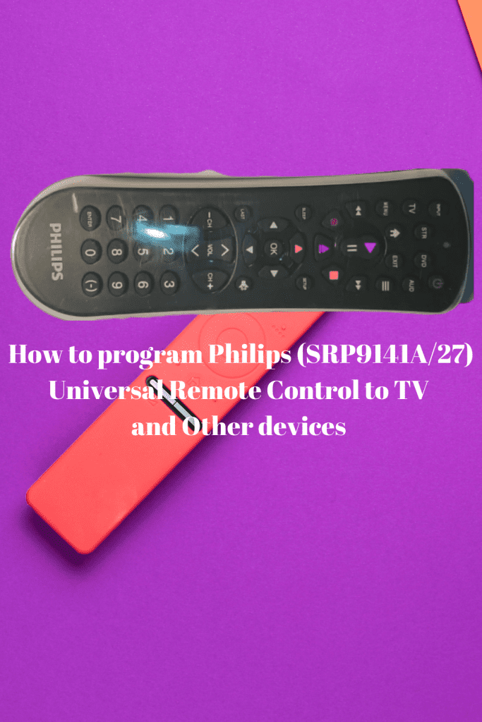 How to program Philips (SRP9141A/27) Universal Remote Control to TV and Other devices  3