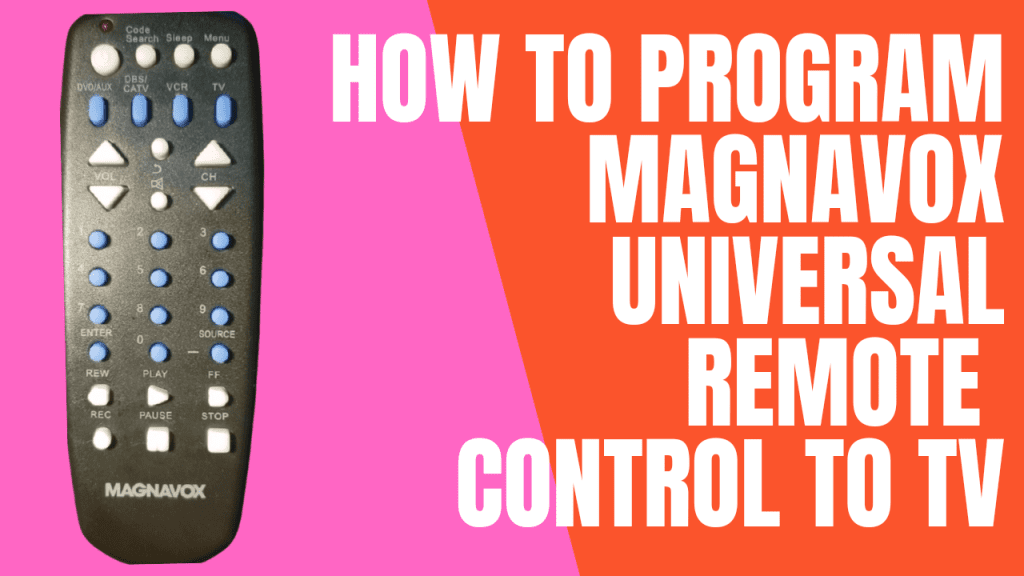 How to Program Magnavox Universal Remote Control to TV 1