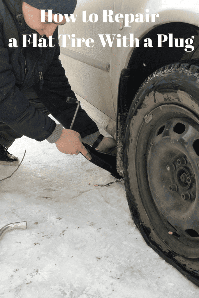How to Repair a Flat Tire With a Plug 3