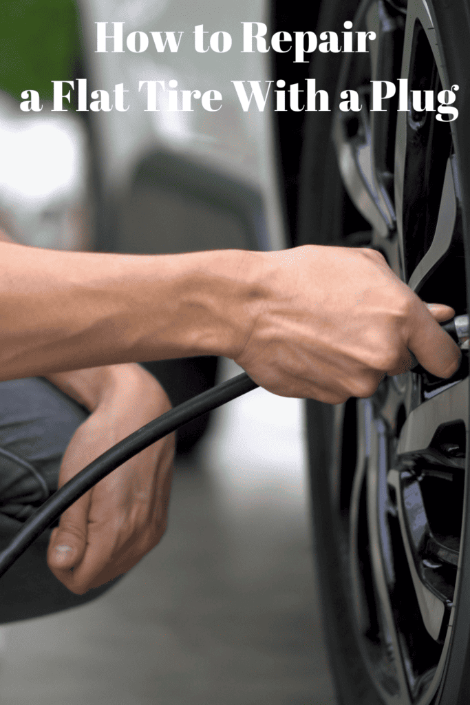 How to Repair a Flat Tire With a Plug 1