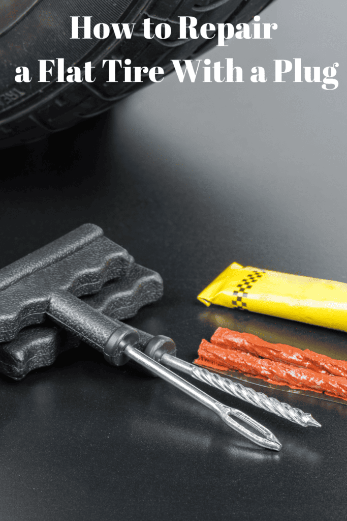 How to Repair a Flat Tire With a Plug 2