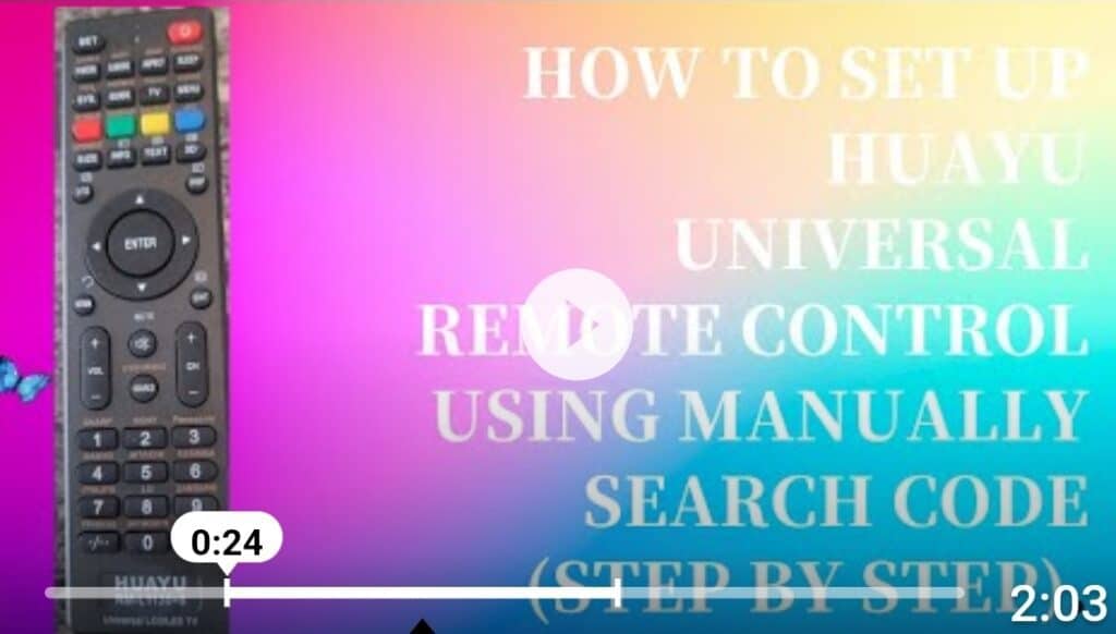 How to Set up HUAYU Universal Remote (Step by Step) 2