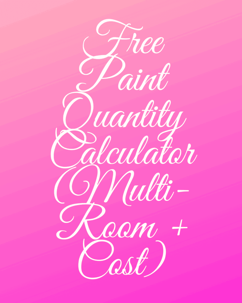Free Paint Quantity Calculator (Multi-Room + Cost) 1