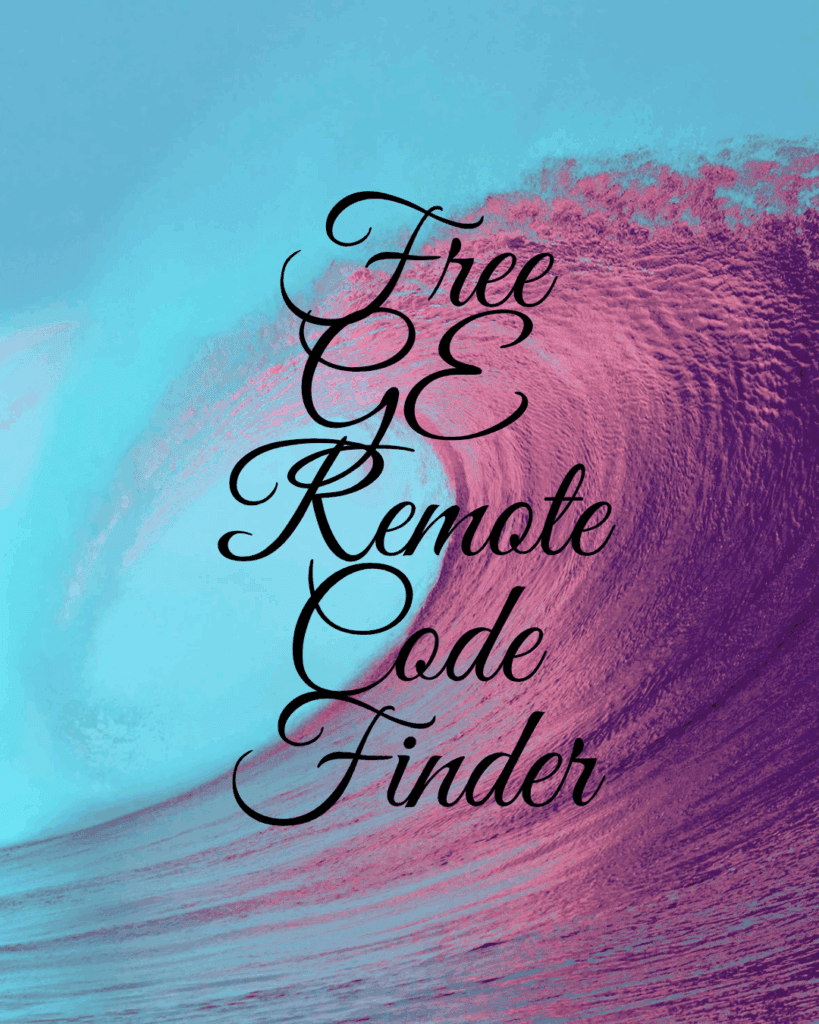 GE Remote Code Finder 1 GE Remote Code Finder 1