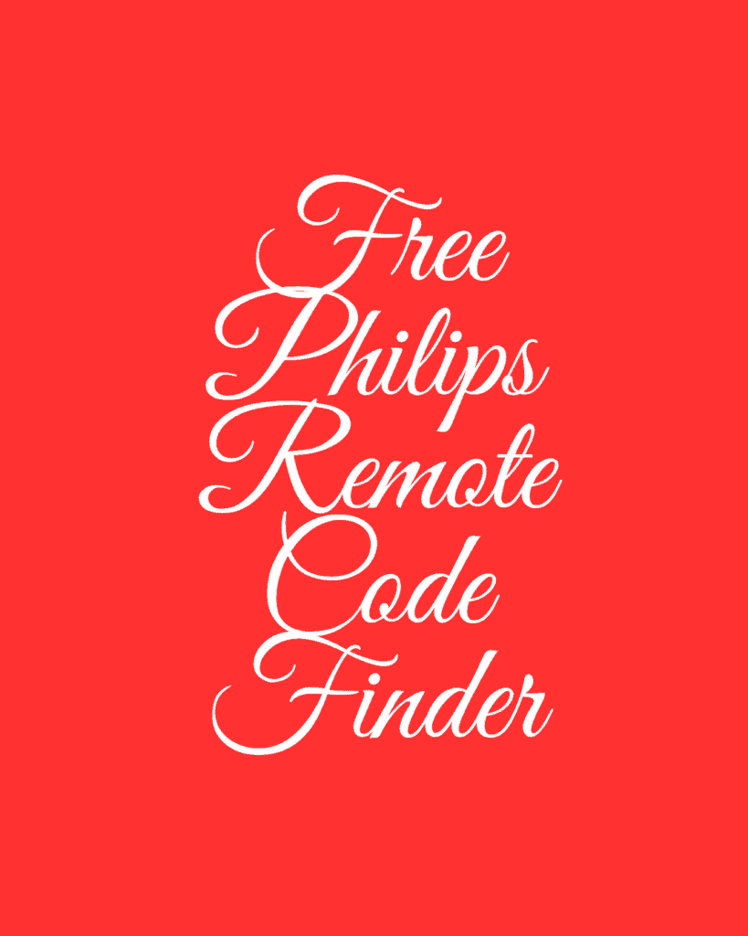 Philips Remote Code Finder 3