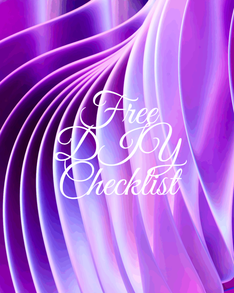 Free DIY Checklist 2 Free DIY Checklist 2